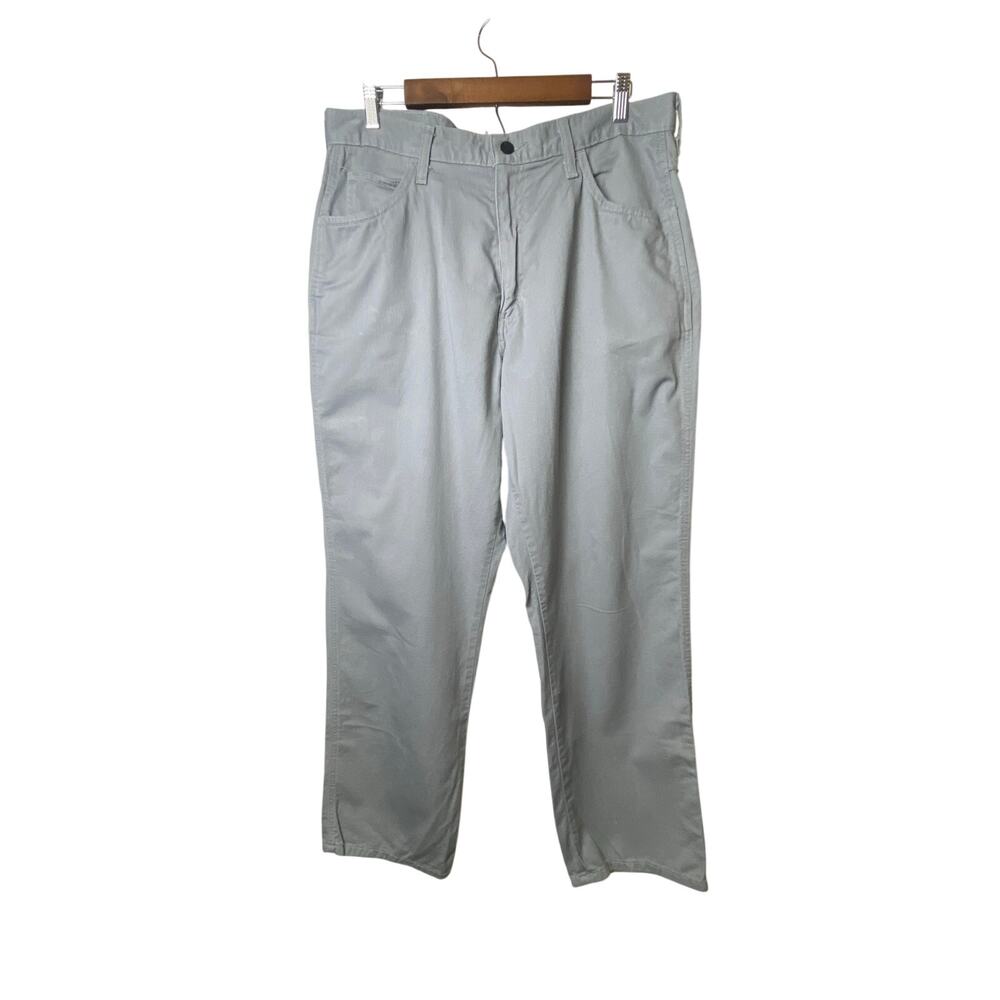Crude FR Men's Gray Work Pants Fire Resistant Custom HR Drilling Size 36X32